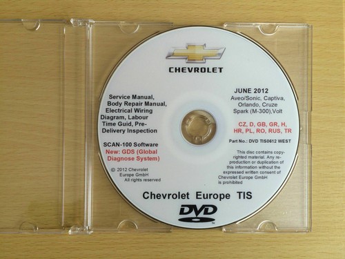 Werkstatthandbuch chevrolet - cd,