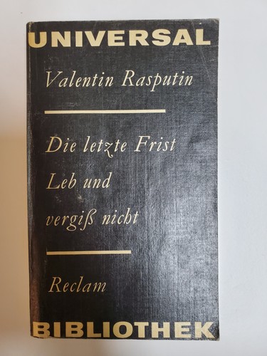 Die letzte frist leb und - die,