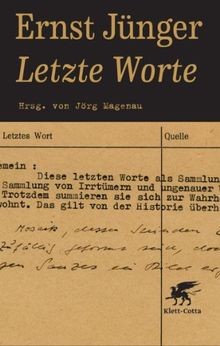 Letzte worte von - letzte,