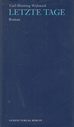Buch letzte tage roman - letzte,